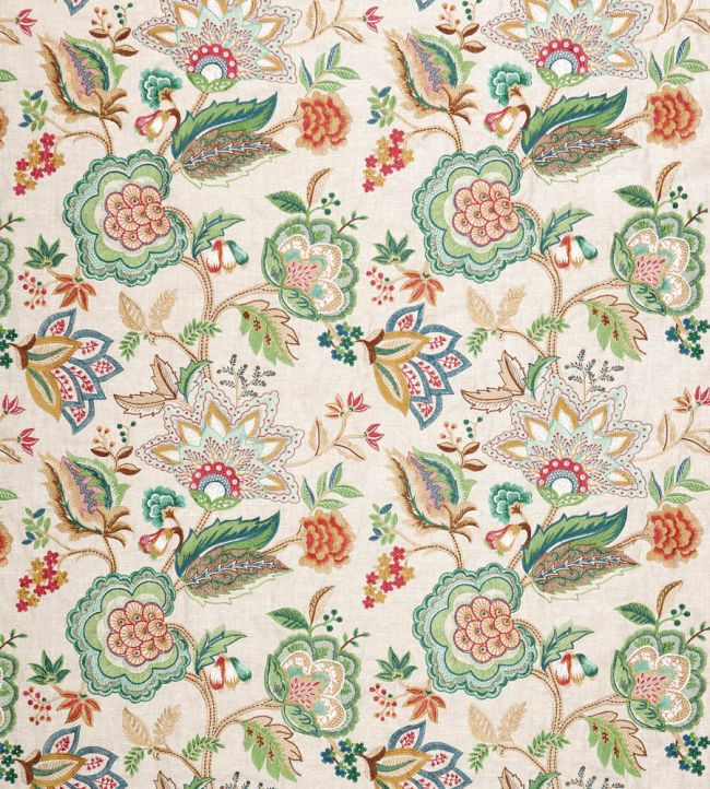 Samode Fabric by Osborne & Little Aqua