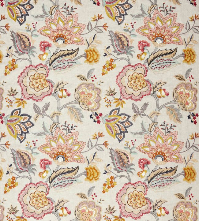 Samode Fabric by Osborne & Little Terracotta/Airforce