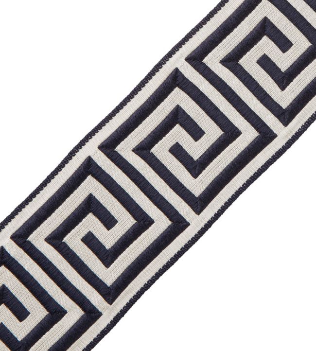 Aristotle Greek Key 70MM Trimming by Samuel & Sons Midnight Blue