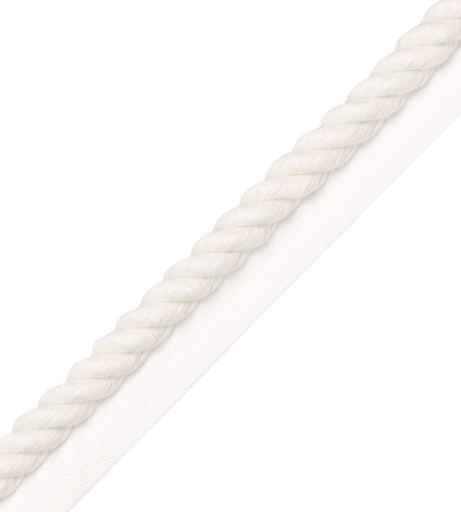 Bali Cotton 13mm Cord With Tape Trimming by Samuel & Sons Cream