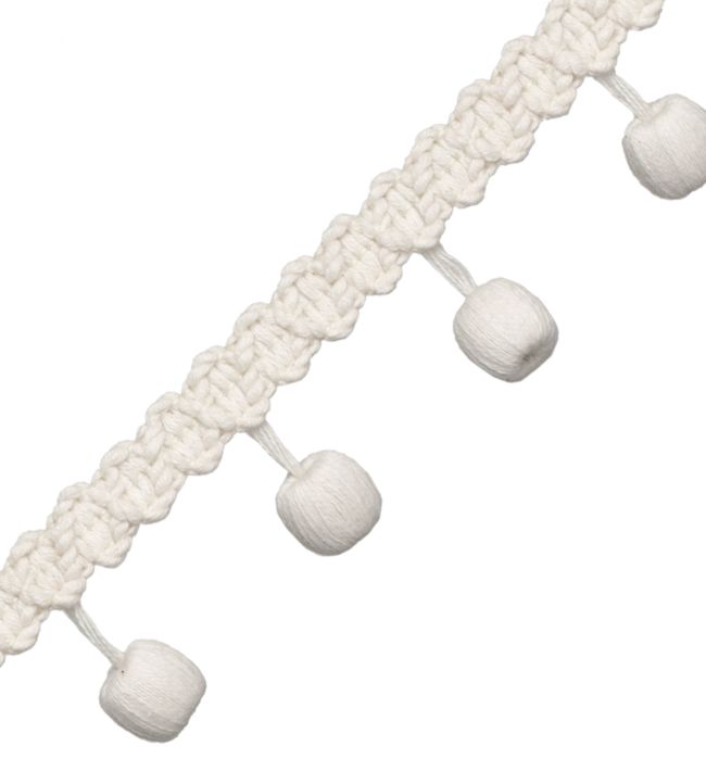 Bali Cotton Bead Braid Trimming by Samuel & Sons Cream