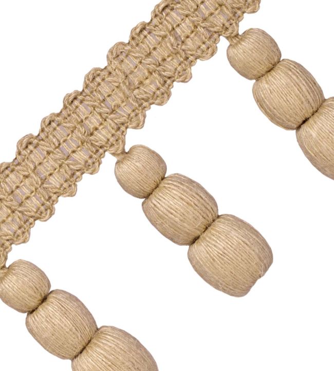 Bali Jute Triple Bead Fringe Trimming by Samuel & Sons Burlap
