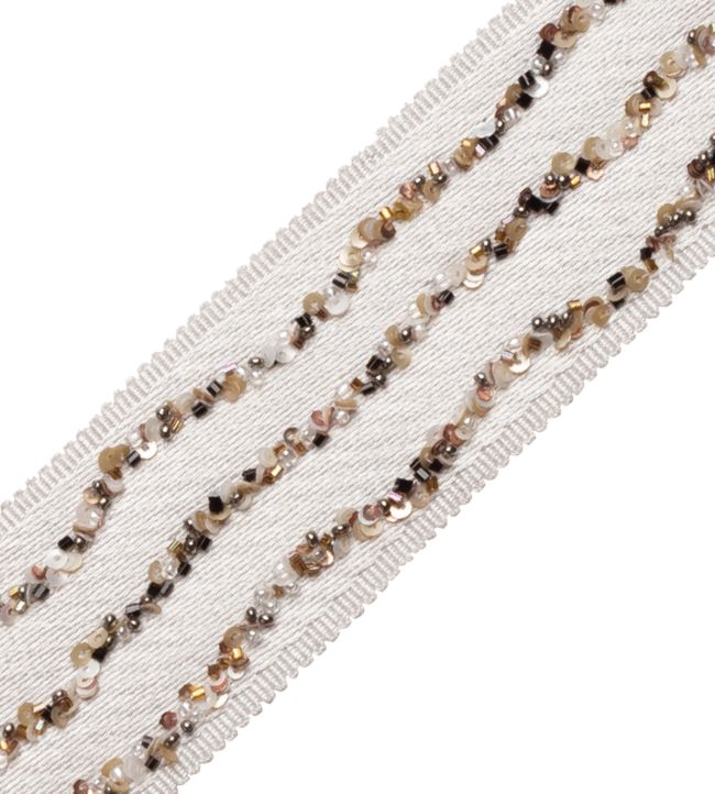 Galaxy Beaded Border Trimming by Samuel & Sons Titanium