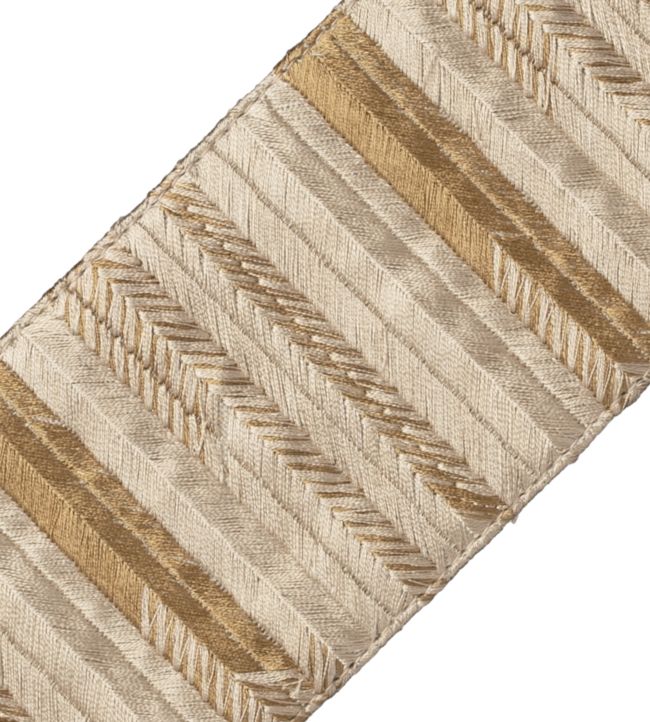 Moonlight Embroidered Border Trimming by Samuel & Sons Gold