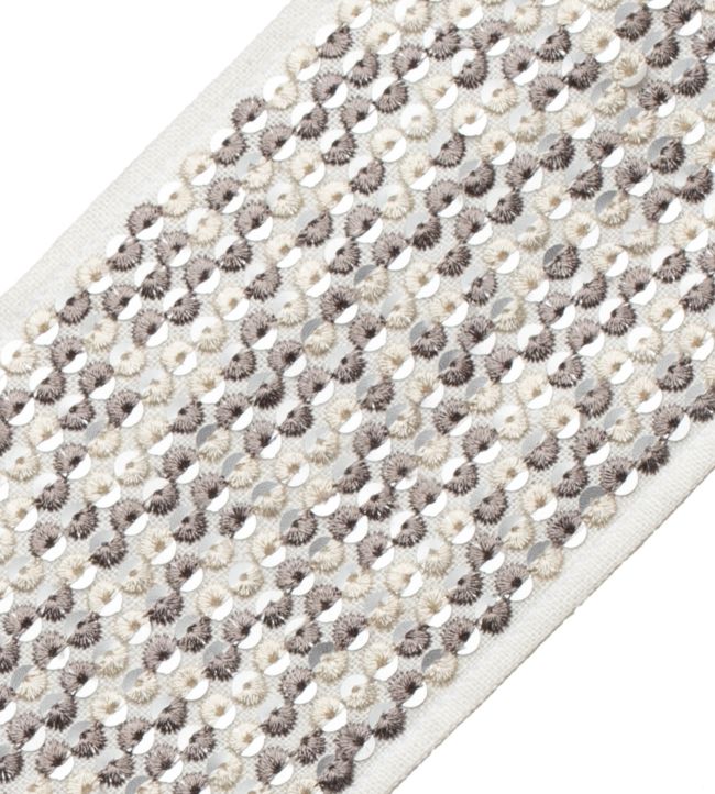 Starlight Sequined Border Trimming by Samuel & Sons Titanium