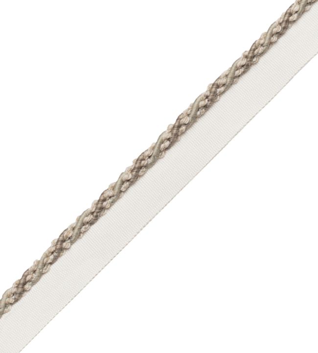 5mm Tiverton Cord With Tape Trimming by Samuel & Sons Ash