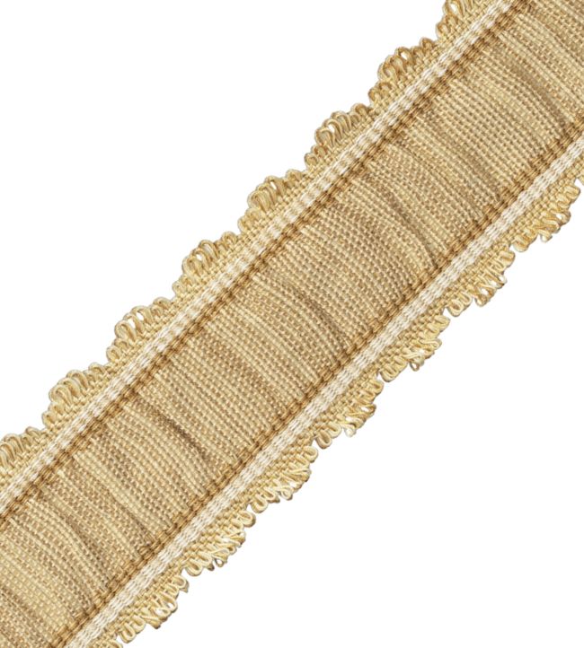 Tiverton Pleated Border Trimming by Samuel & Sons Ocher