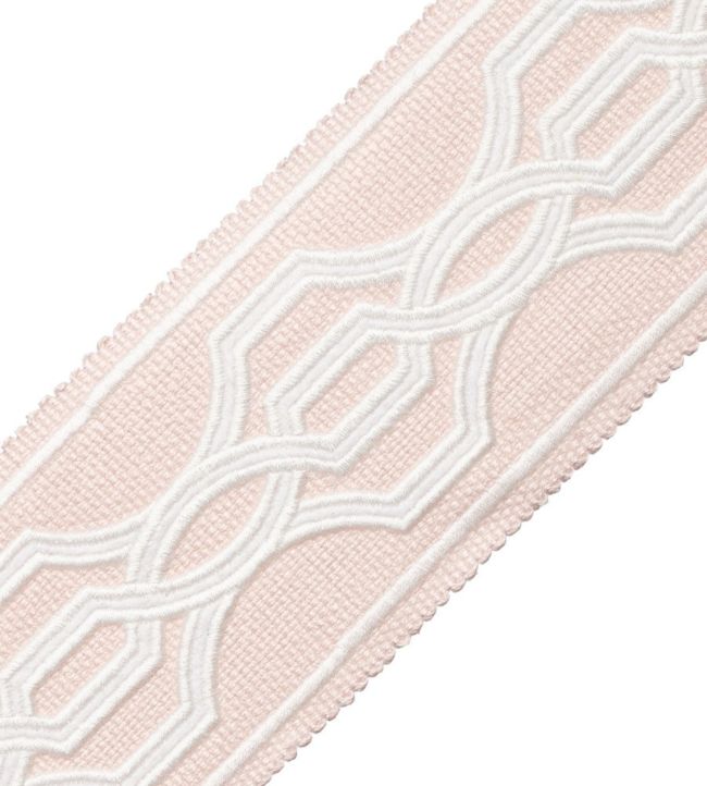 Veranda Linen Applique Border Trimming by Samuel & Sons Petal