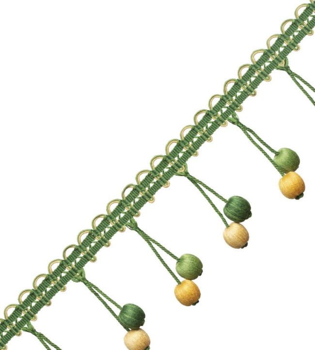 Veranda Linen Beaded Fringe Trimming by Samuel & Sons Jonquille