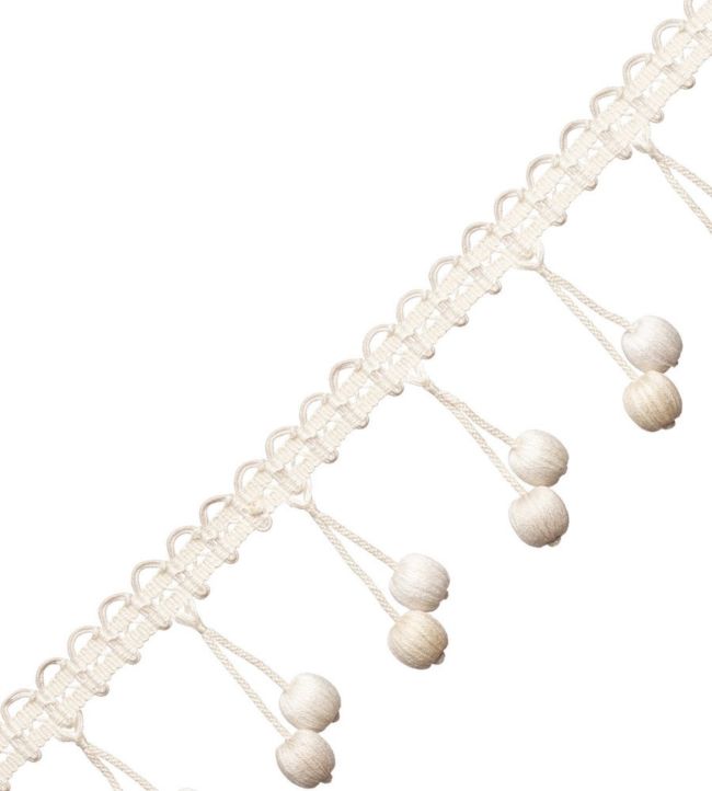 Veranda Linen Beaded Fringe Trimming by Samuel & Sons Narcisses