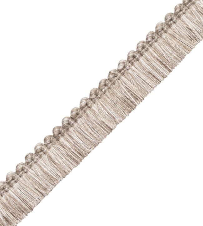 Veranda Linen Brush Fringe Trimming by Samuel & Sons Silver Birch