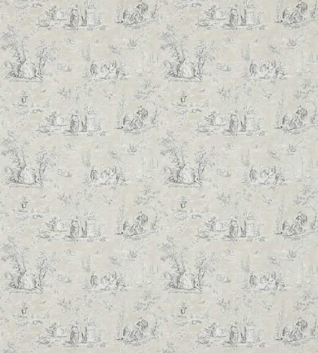 Josette Wallpaper by Sanderson in Natural/Charcoal Jane Clayton