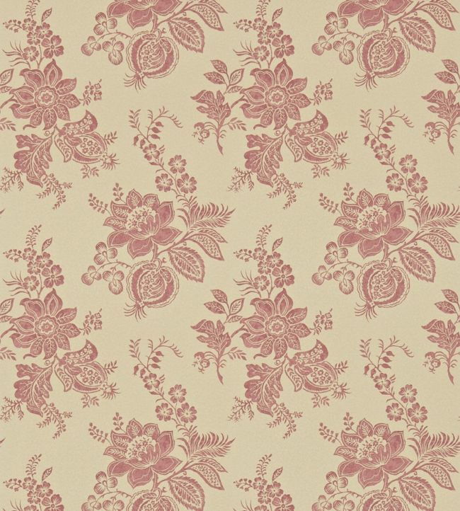 Lyon Wallpaper by Sanderson in Sand/Russet Jane Clayton