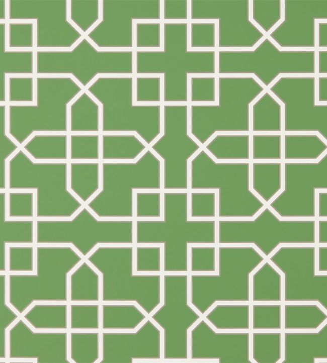 Hampton Trellis Wallpaper by Sanderson in Botanical Green | Jane Clayton Hampton Trellis Wallpaper by Sanderson in Botanical Green | Jane Clayton