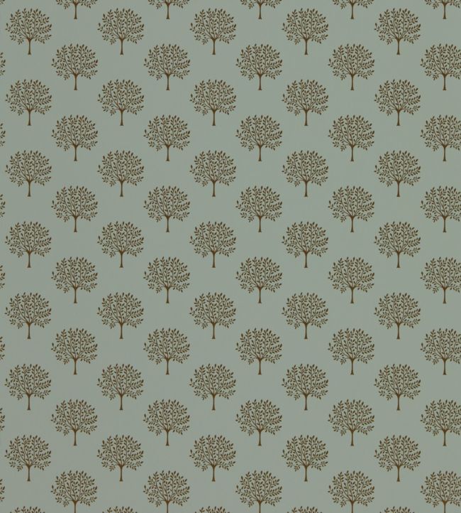 Marcham Tree Wallpaper by Sanderson Copper Grey