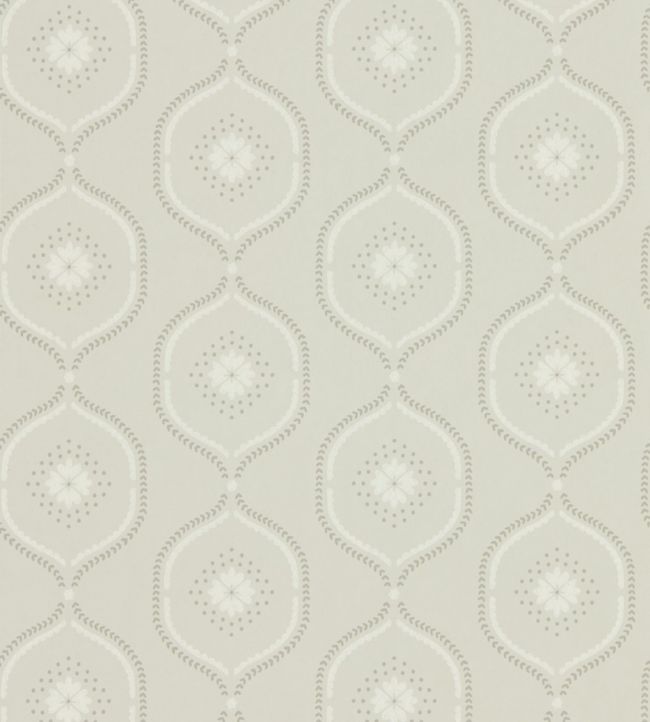 Milcombe Wallpaper by Sanderson Silver