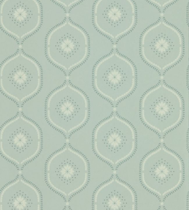 Milcombe Wallpaper by Sanderson Mist Blue