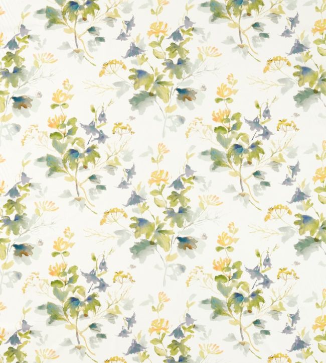 Honey Flowers Fabric by Sanderson Anise/Slate
