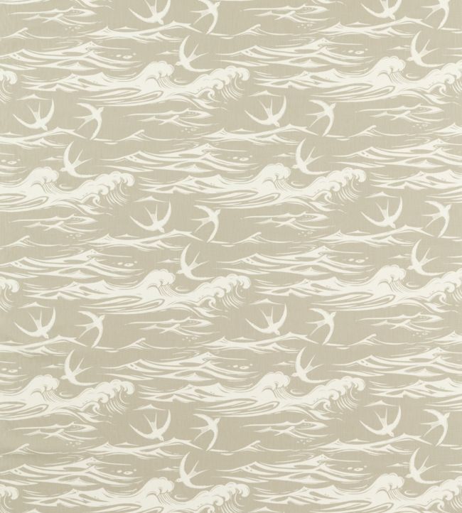 Swallows At Sea Fabric by Sanderson Linen