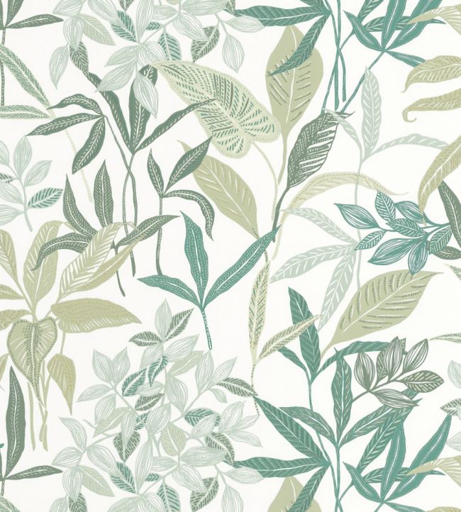 Santiago Wallpaper by Caselio Vert De Gris