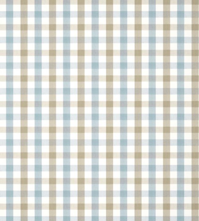 Saybrook Check Wallpaper by Anna French Spa Blue/Beige