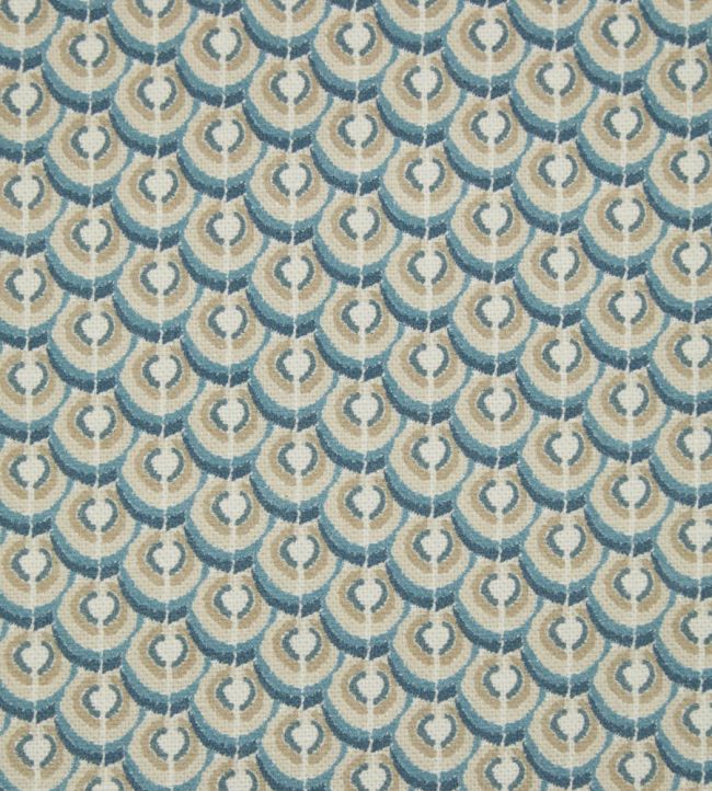 Scallop Spot Fabric by Liberty Lapis