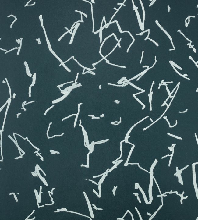 Scribble Wallpaper by Kirkby Design Noir