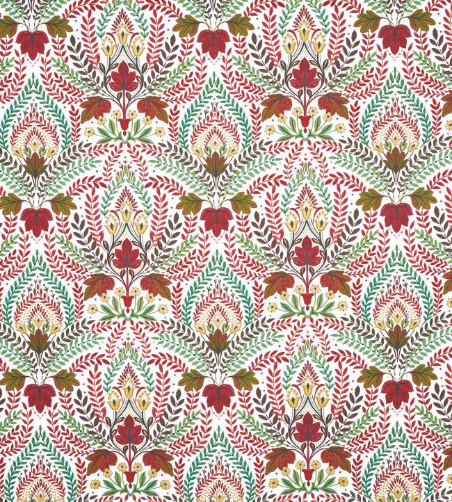 Script Fabric by Prestigious Textiles Cherry