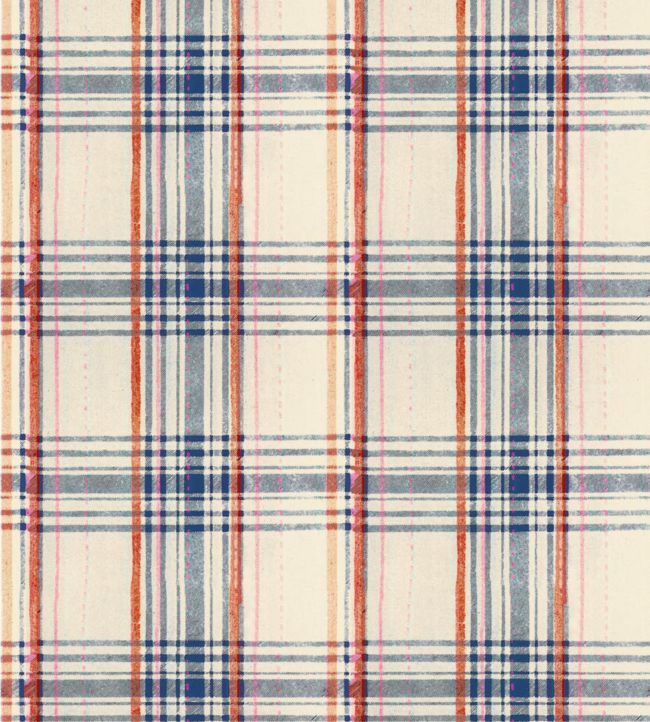 Seaport Plaid Wallpaper by MINDTHEGAP Cream