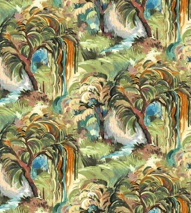 Secret Lagoon Midi Fabric by Arley House Viridian
