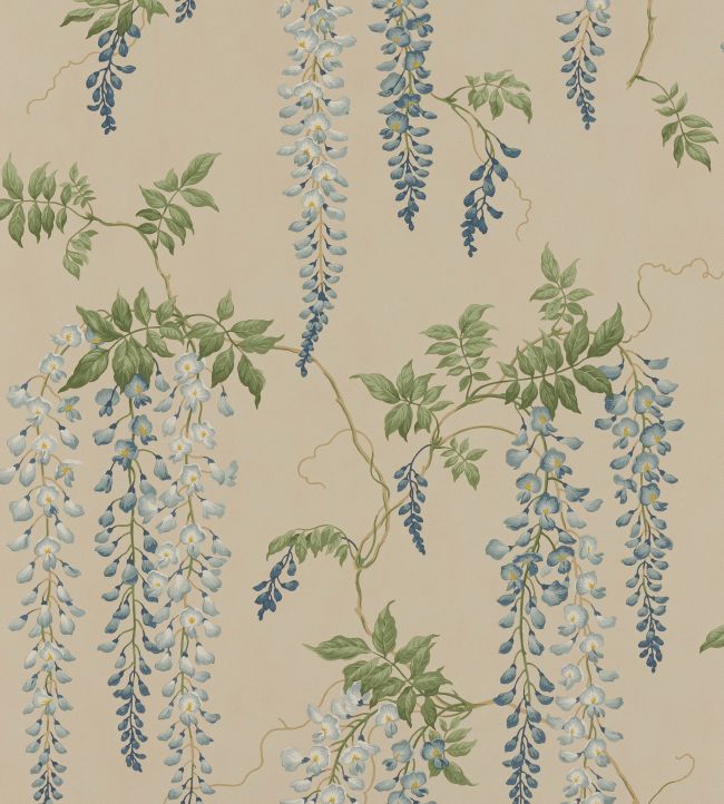 Seraphina Wallpaper by Colefax and Fowler Blue/Green