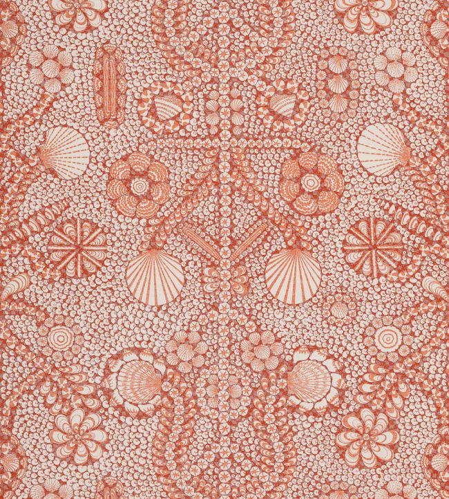 Shell Grotto Fabric by Fermoie Strawberry