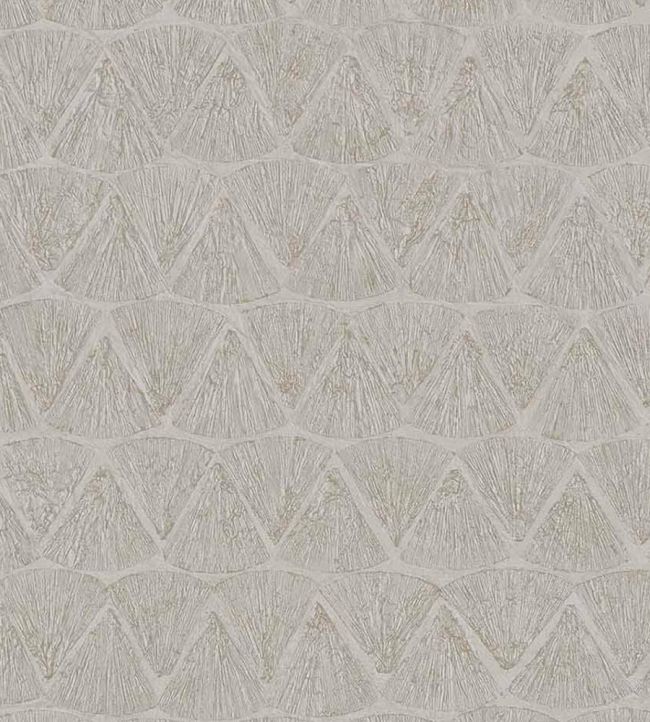 Shimmering Fans Wallpaper by Eijffinger Grey/Silver