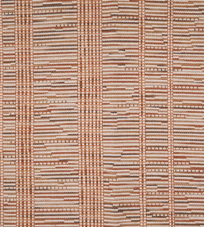 Sillons Fabric by Lelievre Terracotta