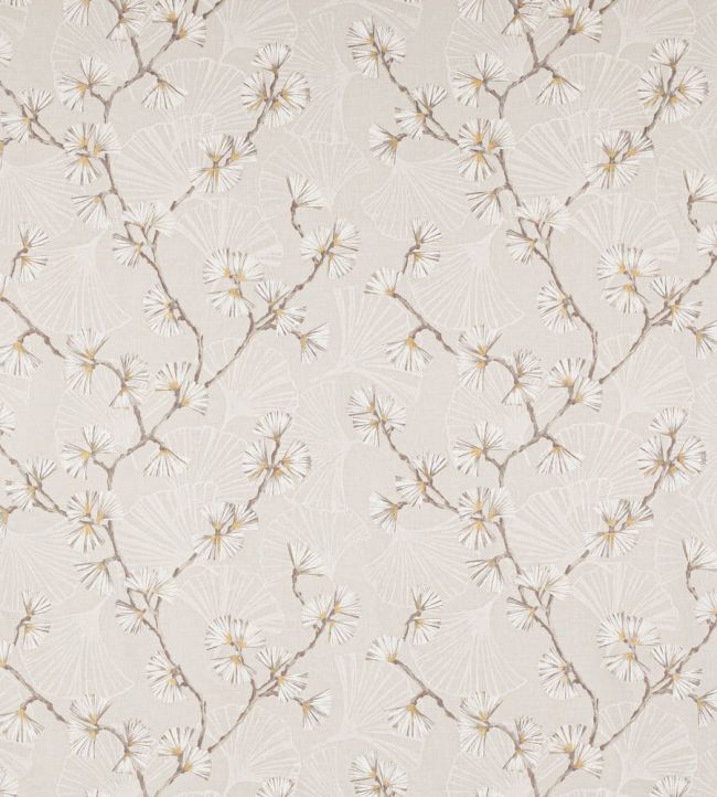 Snow Flower Fabric by Jane Churchill Natural