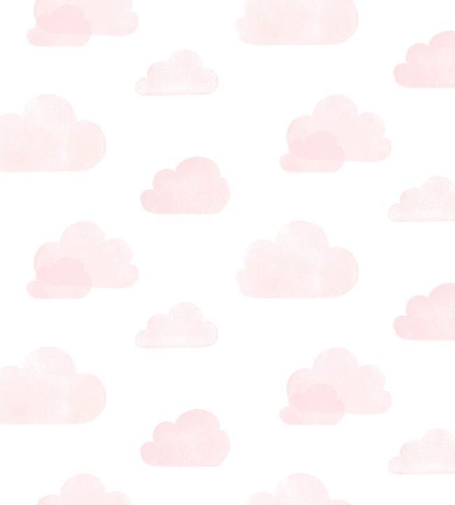 Soft Cloud Wallpaper by Today Interiors Pink