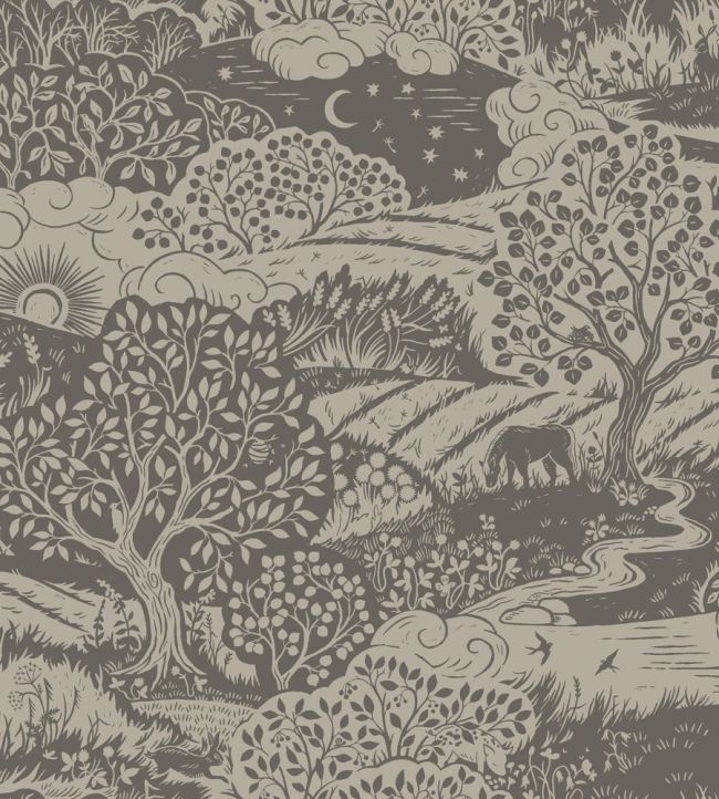 Solangen Wallpaper by Borastapeter Brown