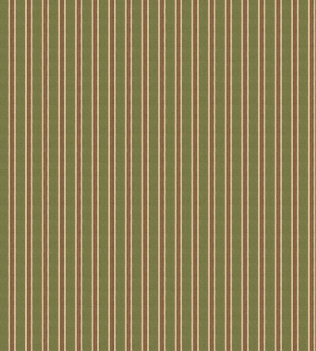 Somerton Stripe Wallpaper in Green by Mulberry Home | Jane Clayton