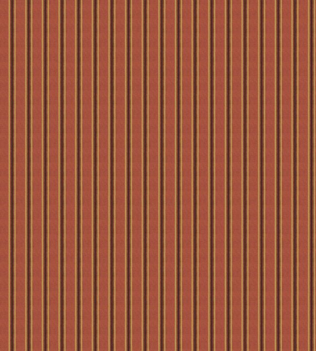 Somerton Stripe Wallpaper in Russet by Mulberry Home | Jane Clayton