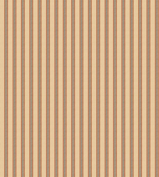 Somerton Stripe Wallpaper in Spice by Mulberry Home | Jane Clayton