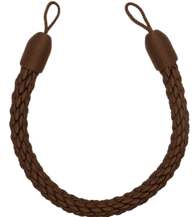 Sophie Cable Holdback Trimming by Samuel & Sons Walnut
