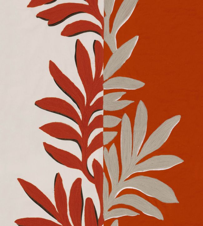 Sophora Fabric by Casamance Beige/Orange