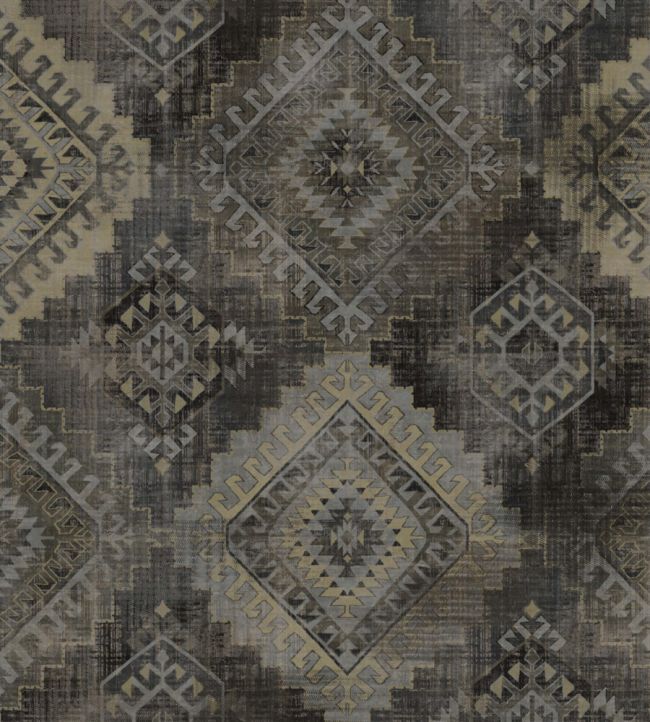 Soumakh Fabric by Warwick Charcoal