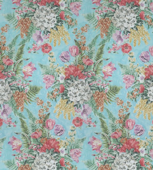 Spring Garden Fabric by Madeaux 02 Blue