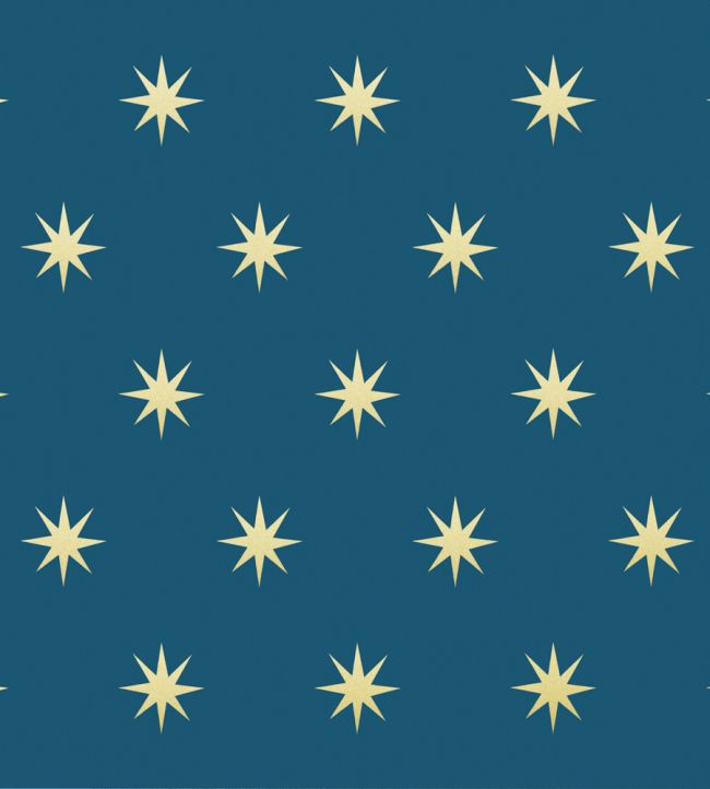 Starlight Wallpaper by Warner House Navy