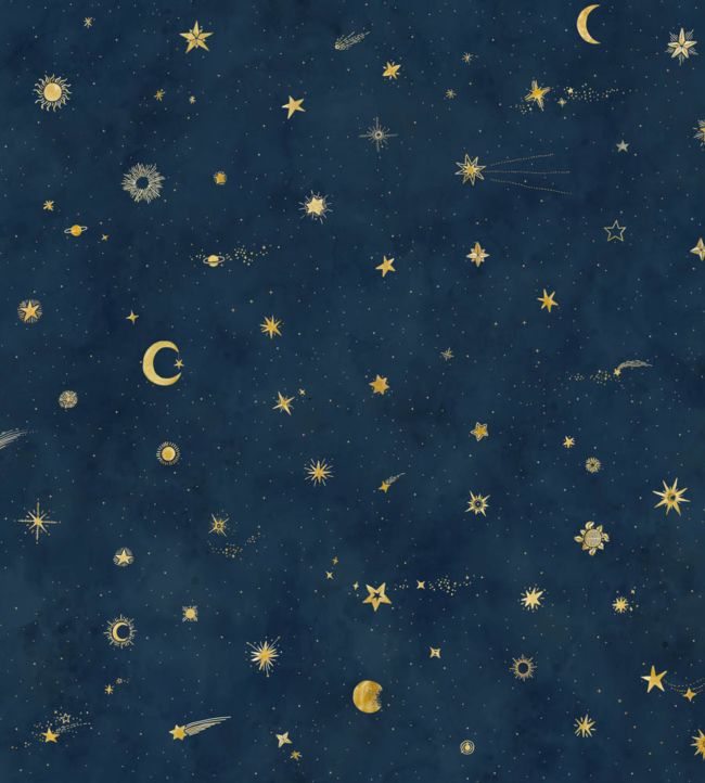 Starry Sky Wallpaper in Petrol by Sandberg | Jane Clayton Starry Sky Wallpaper in Petrol by Sandberg | Jane Clayton
