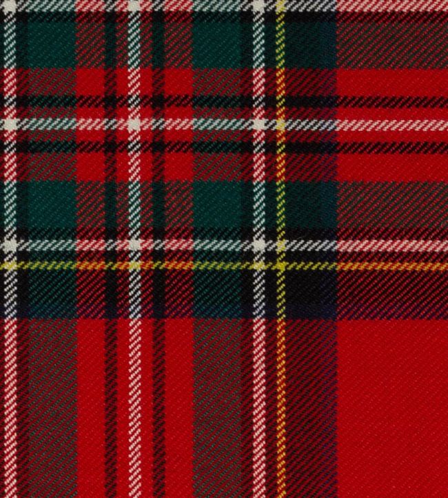 Stewart Royal Mod Fabric by The Isle Mill Red