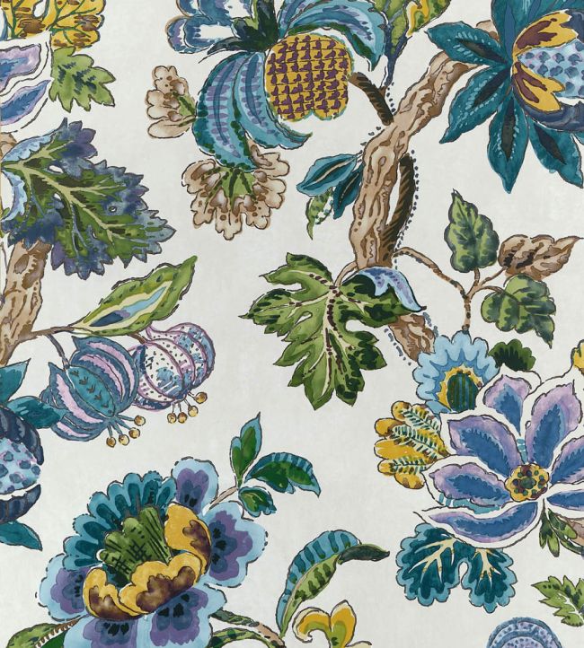 Stockbridge Wallpaper in Lavender and Blue by Anna French Jane Clayton