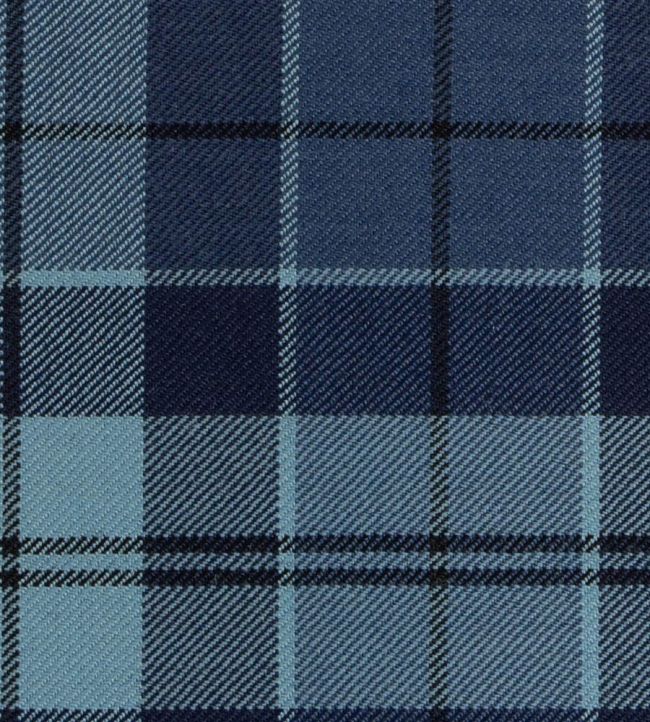 Strathclyde Blue Anc Fabric by The Isle Mill Blue