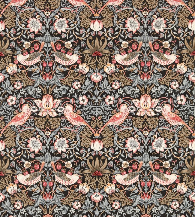 Strawberry Thief Wallpaper by Morris & Co Old Fashioned